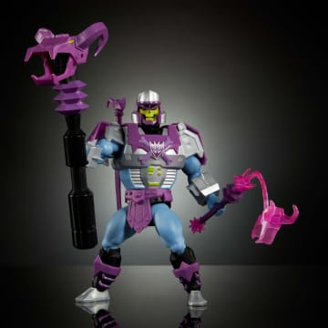 Masters Of Universe Origins & Transformers MEGAtron Armor Skeletor Action Figure, MOTU 5.5 Inch Toy