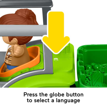 Fisher-Price Little People Push & Play Tractor, Musical Toy Farm Vehicle & 2 Figures For Toddlers, Multilanguage Version - Image 3 of 6