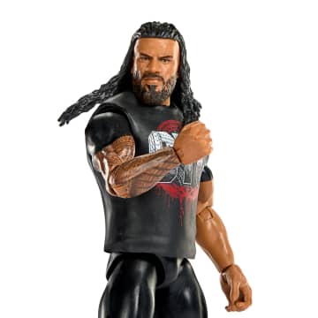 Mattel WWE Roman Reigns Bend 'N Bash Figurine d'étirement avec accessoires, 14 cm