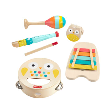 Fisher-Price  Coffret-Cadeau Musical, Instruments de Musique en Bois - Imagen 4 de 6