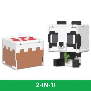 Minecraft Flippin’ Figs Figures Collection, 2-In-1 Fidget Play, 3.75-in Scale & Pixelated Design (Characters May Vary) - Imagem 2 de 6