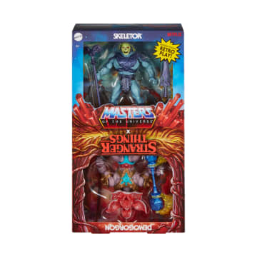 Masters of the Universe Origins Figura de Ação Stranger Things Pacote com Skeletor e Demogorgon de 5.5"