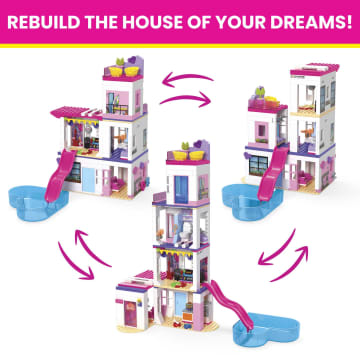 MEGA Barbie Color Reveal Dreamhouse Toy Building Set - Image 5 of 6