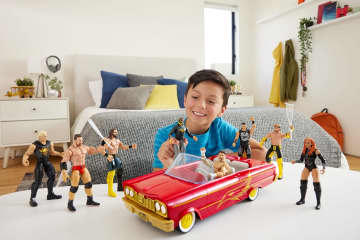 WWE Lucha Low Rider Vehicle Set With Rey Mysterio Main Event Action Figure & Toy Car - Image 2 of 6