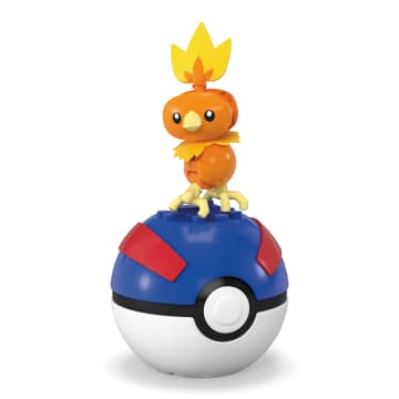 MEGA Pokémon Torchic Building Toy Kit, Poseable Action Figure (20 Pieces) For Kids - Image 3 of 5