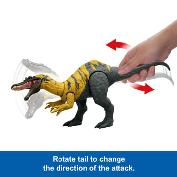 Jurassic World Chaos Theory Wild Roar Ceratosuchops Figure, Strike Attack & Sound Dinosaur Toy - Imagem 5 de 6