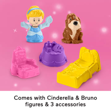 Disney Princess Cinderella On-The-Go Playset For Toddler Pretend Play, 2 Figures - Imagen 5 de 6