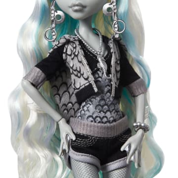 Monster High Reel Drama Lagoona Blue Collector Doll in Black And White, Reproduction With Poster - Image 4 of 5