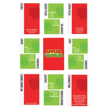 Apples To Apples Card Game, Family Game For Kids And Adults, Make Hilarious Comparisons