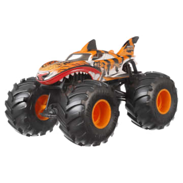 Hot Wheels Monster Trucks Veículo de Brinquedo Tiger Shark Escala 1:24