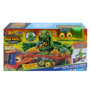 HOT WHEELS Monster Trucks MUTANT CHAOS MONSTER TAKEDOWN | Mattel