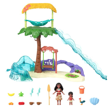 Disney Moana 2 Toys, Moana's Island Adventure Playset With 2 Small Dolls, 2 Friends & 8 Accessories - Image 5 of 6