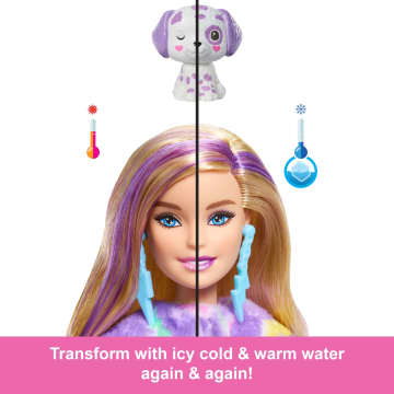 Barbie Cutie Reveal Doll, Dalmatian Costume & Accessories, Color Dream Series With 10 Surprises