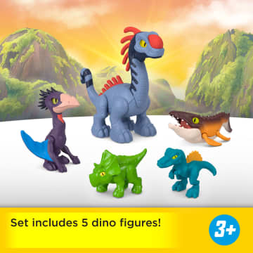Fisher-Price Imaginext Jurassic World Rebirth Set With 6 Action Figures, Launcher & Accessories - Image 2 of 6