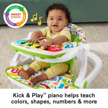 Fisher-Price Kick & Play Deluxe Sit-Me-Up Seat Portable Chair & Learning Toy For Baby & Toddler