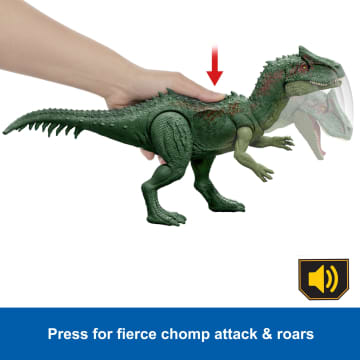Dinosaure Velociraptor - Jurassic World - Dino Extrême Damage 19 cm - Animaux Préhistorique gris - Nouveauté - Jeux - Jouets