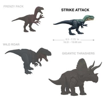 Jurassic World Rebirth Strike Attack Achillobator Dinosaur Toy, Single Strike Action, Authentic & Posable - Image 3 of 6