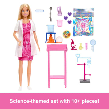 Barbie Scientist Doll And Accessories With Blonde Fashion Doll, Lab Table, & Color-Change Accessories - Imagen 3 de 6
