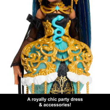 Monster High Scary Sweet Birthday Cleo De Nile Doll in Party Dress With Balloon & Gift - Image 4 of 6