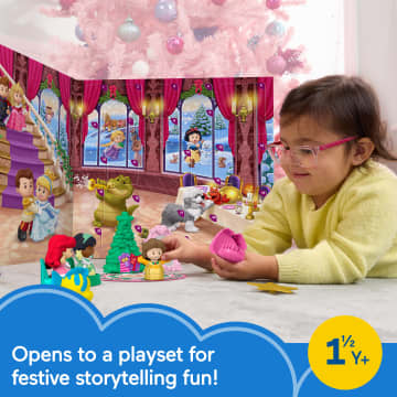 Fisher-Price Little People Disney Princess Advent Calendar For Toddlers & Kids, 24 Toys