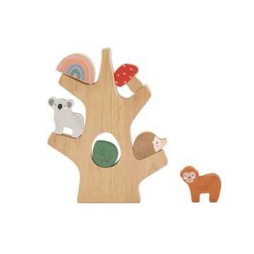 Fisher-Price Arbre D’Équilibre en Bois, Empilage, 10 Éléments - Imagen 6 de 6