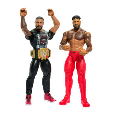 WWE Main Event Championship Showdown Roman Reigns vs Jey Uso 2-Pack Figures & Accessory - Image 4 of 6