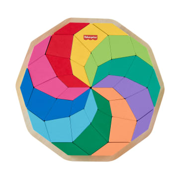 Fisher-Price Juguete para Bebés Rompecabezas Geométrico Mandala de Madera - Image 4 of 6