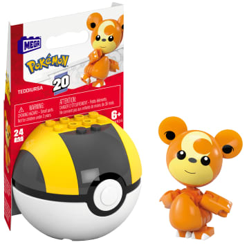 MEGA Pokémon Jogo de Construção Pokébola Teddiursa