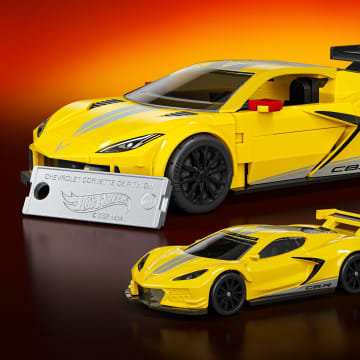 Mattel Brick Shop Hot Wheels Jogo de Construção Speed '20 Corvette