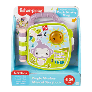 Fisher-Price  Livre Interactif Singe Violet, Avec Lumières et Sons - Imagem 6 de 6