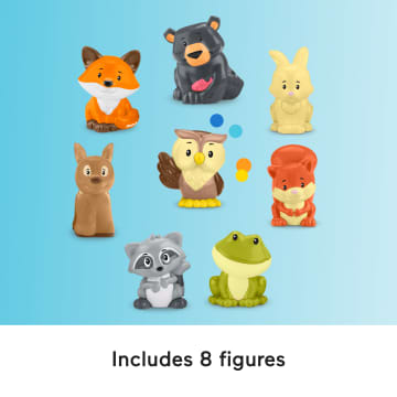 Fisher-Price Little People Forest Friends Carry Case Toddler Playset With Figures, 9 Pieces - Image 4 of 4