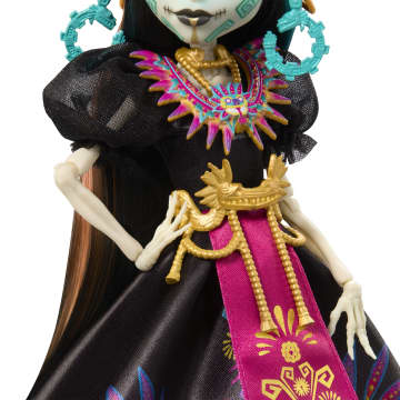 Monster High Skelita Calaveras Collectible Doll, Día De Muertos 2025, Aztec-Inspired Gown