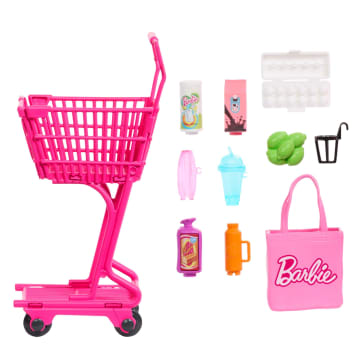Barbie World  Coffret  Épicerie Amusante, 11Accessoires Pour Poupée - Image 5 of 5