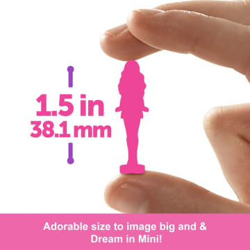 Barbie Mini Barbie Land 5-Pack Pop Reveal Dolls, 1.5-inch Mini Doll With Surprise Reveal & Sensory Play Piece - Imagen 3 de 6