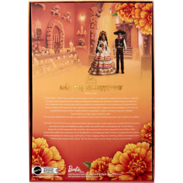 Barbie Signature Día De Muertos 2025 Collectible Doll in Ruffled Cream Gown - Image 6 of 6