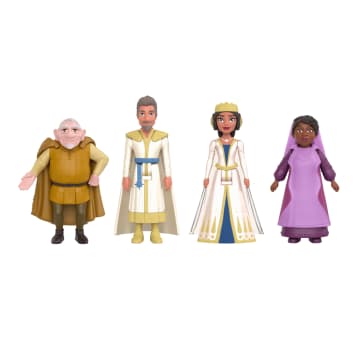 Disney's Wish Kingdom Of Rosas Character Small Doll Set, 10 Posable Mini Dolls & 5 Friend Figures