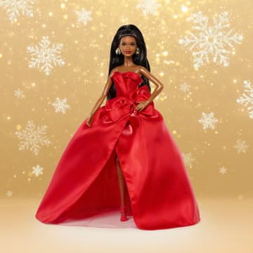 black barbie red dress 2026 Holiday Doll Ready-to-Wear Pre-Fall 2025 Look Demure Outfit - Ramadan black hair and makeup Color:Orchid Pink