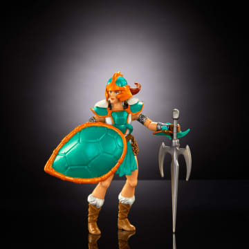 Masters Of The Universe Origins Turtles Of Grayskull Teela Action Figure Toy in Turtle inspired Armor - Image 5 of 6