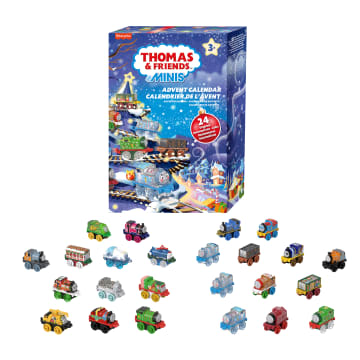 Thomas & Friends Minis Advent Calendar 2024, 24 Miniature Toy Trains For Preschool Kids