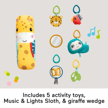 Fisher-Price 3-in-1 Baby & Toddler Gym, Baby Play Mat & Sensory Toys For Tummy Time, Rainforest