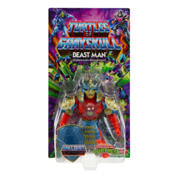Masters Of The Universe Origins Turtles Of Grayskull Beast Man Action Figure Toy - Image 2 of 6