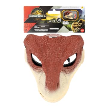 Jurassic World Rebirth Raptor Dinosaur Mask, Role-Play Head Wear, Movie-inspired Costume Gear - Imagen 6 de 6