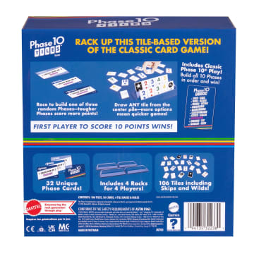 Phase 10 Tiles Game, Family Tile-Based Game With Rummy-Type Play For 2-6 Players - Image 6 of 6