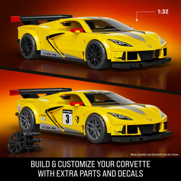 Mattel Brick Shop Hot Wheels '20 Corvette C8.R Building Toy Kit