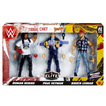 WWE Elite Collection  Action Figure 3-Pack Tribal Chief vs Beast Incarnate