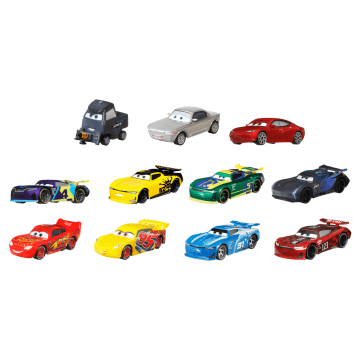 Disney And Pixar Cars Diecast 1:55 Scale Vehicles 11-Pack Piston Cup Race Themed With Lightning Mcqueen - Image 2 of 4