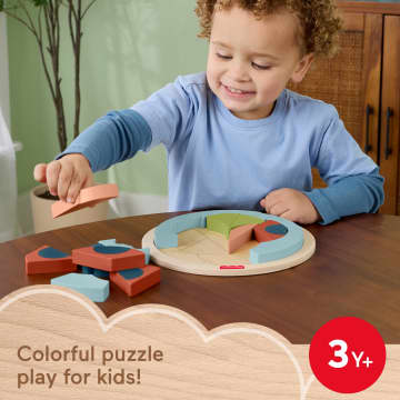 Fisher-Price Tiny Garden Wooden Lady Bug Jigsaw Puzzle For Kids Developmental Play, 18 Wood Pieces - Imagen 2 de 6
