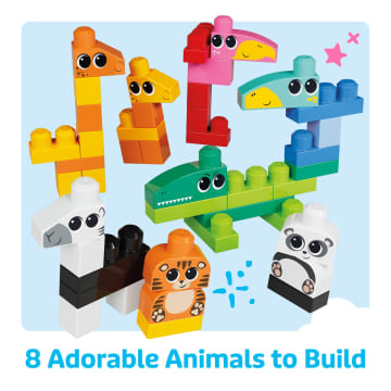 MEGA Bloks Fisher-Price Animal Blocks Building Toy With Storage (250 Pieces) For Toddler - Image 3 of 6