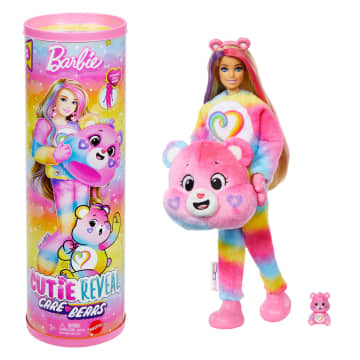 Barbie Cutie Reveal Care Bears Doll & Accessories With 10 Surprises, Series 2
