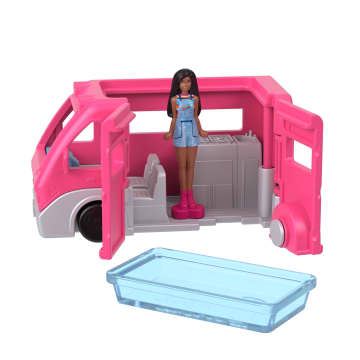 Barbie Mini Barbieland Dreamhouse & 3-Vehicle Playset With 4 1.5-Inch Dolls, Furniture & Accessories - Image 5 of 6